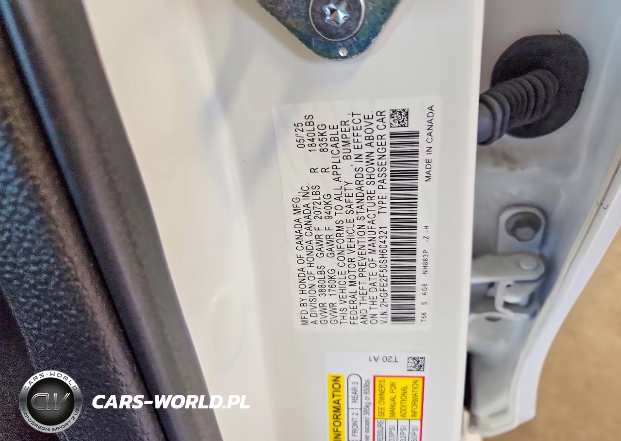 2025 Honda Civic Sport VIN:2HGFE2F50SH604321 - 12