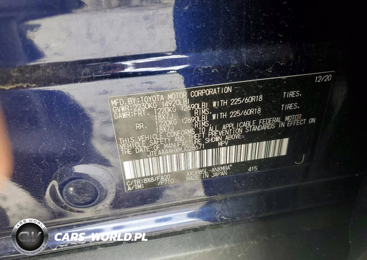 2021 Toyota Venza Le VIN:JTEAAAAHXMJ028671 - 13