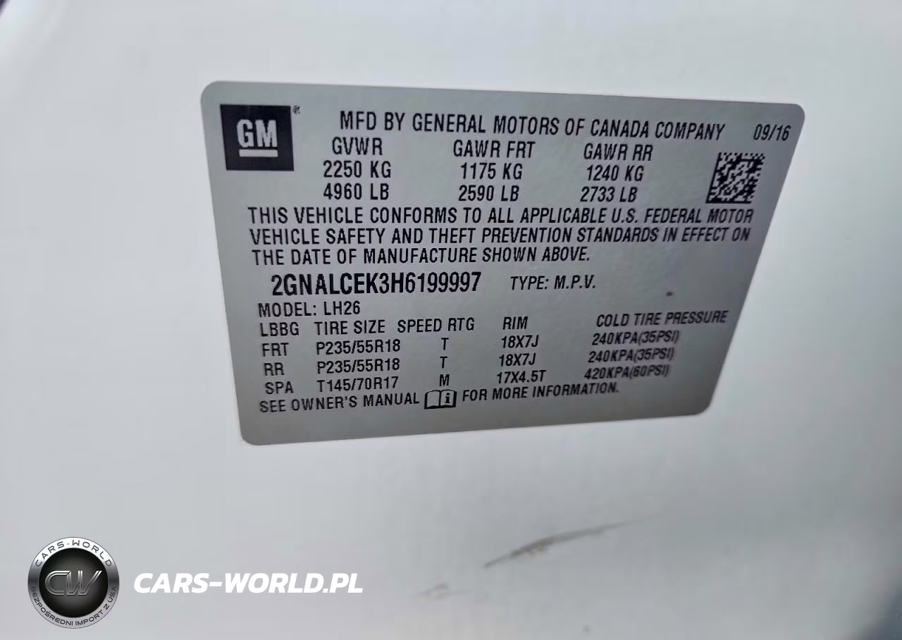 2017 Chevrolet Equinox Lt VIN:2GNALCEK3H6199997 - 13