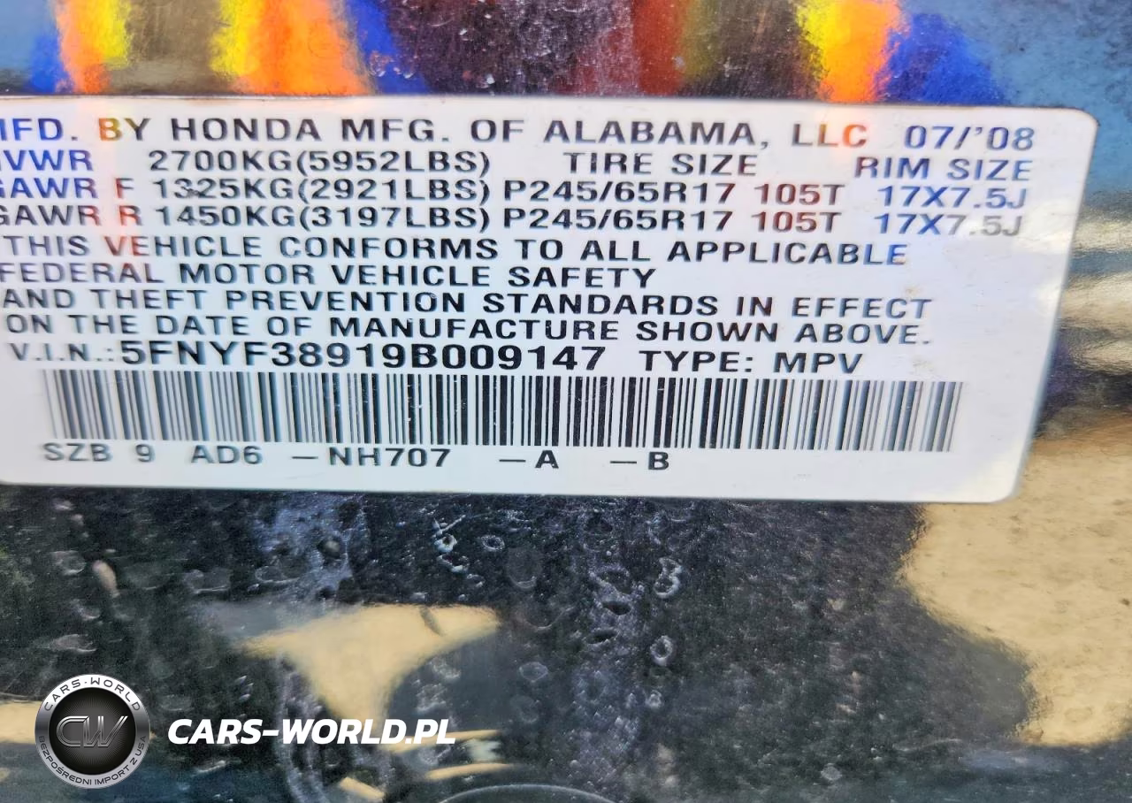2009 Honda Pilot Touring VIN:5FNYF38919B009147 - 13