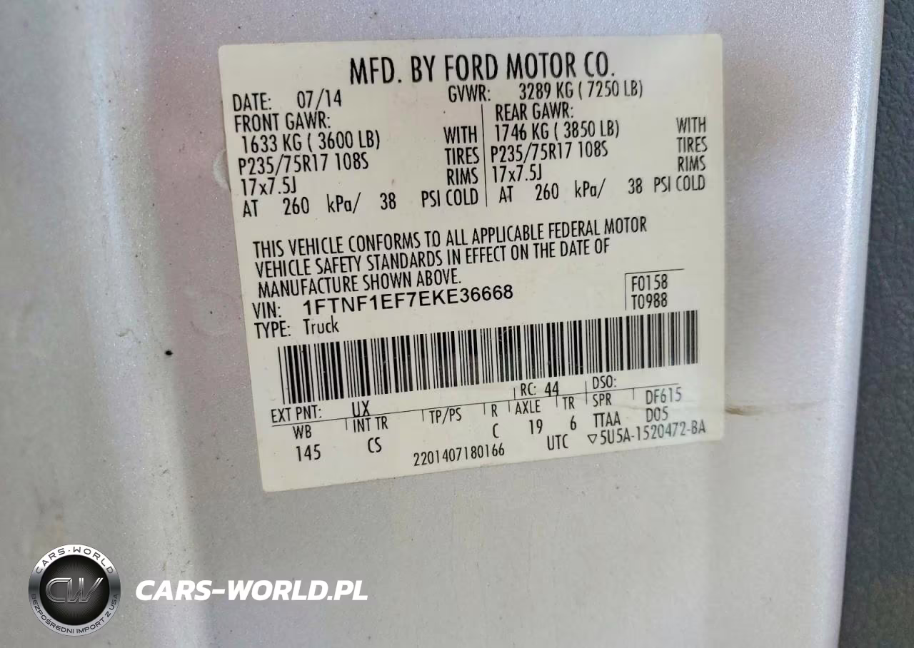 2014 Ford F150 VIN:1FTNF1EF7EKE36668 - 12