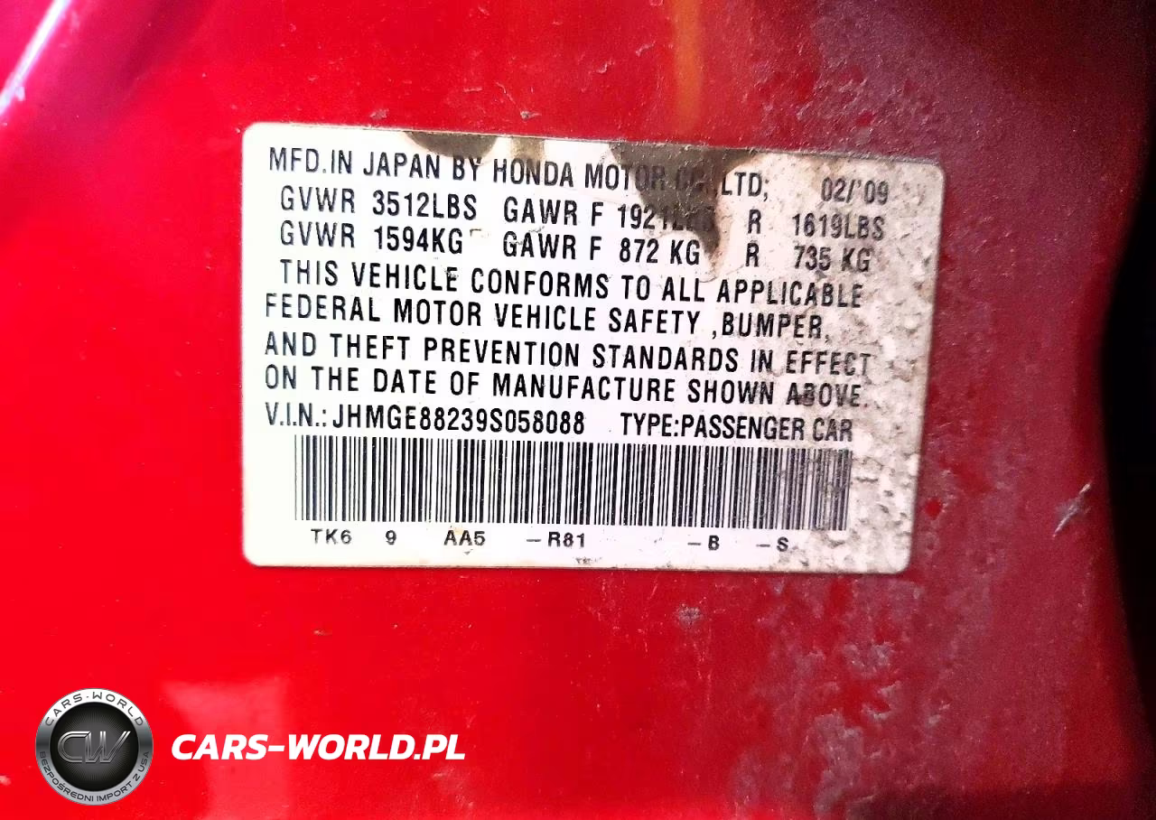 2009 Honda Fit VIN:JHMGE88239S058088 - 12