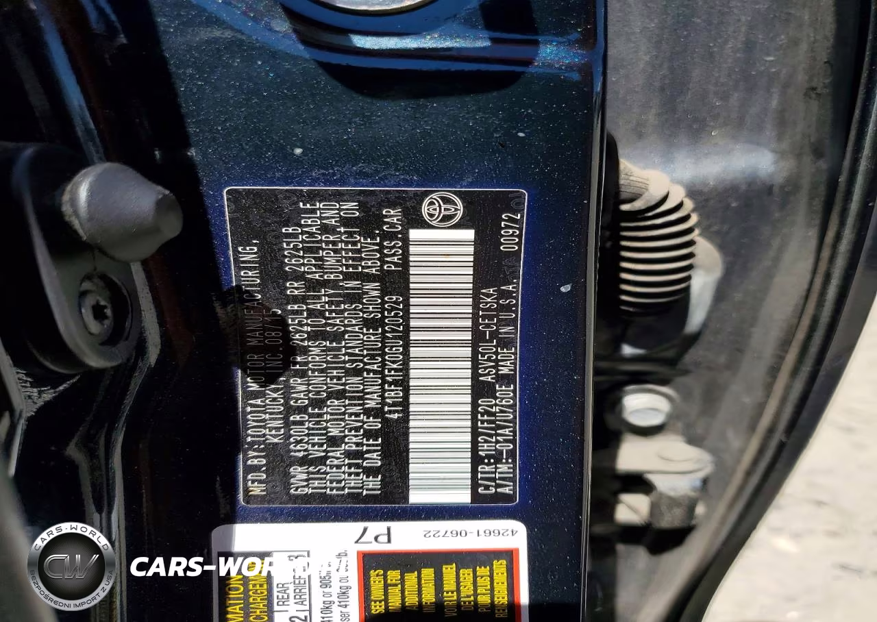 2016 Toyota Camry Se VIN:4T1BF1FK0GU120529 - 12