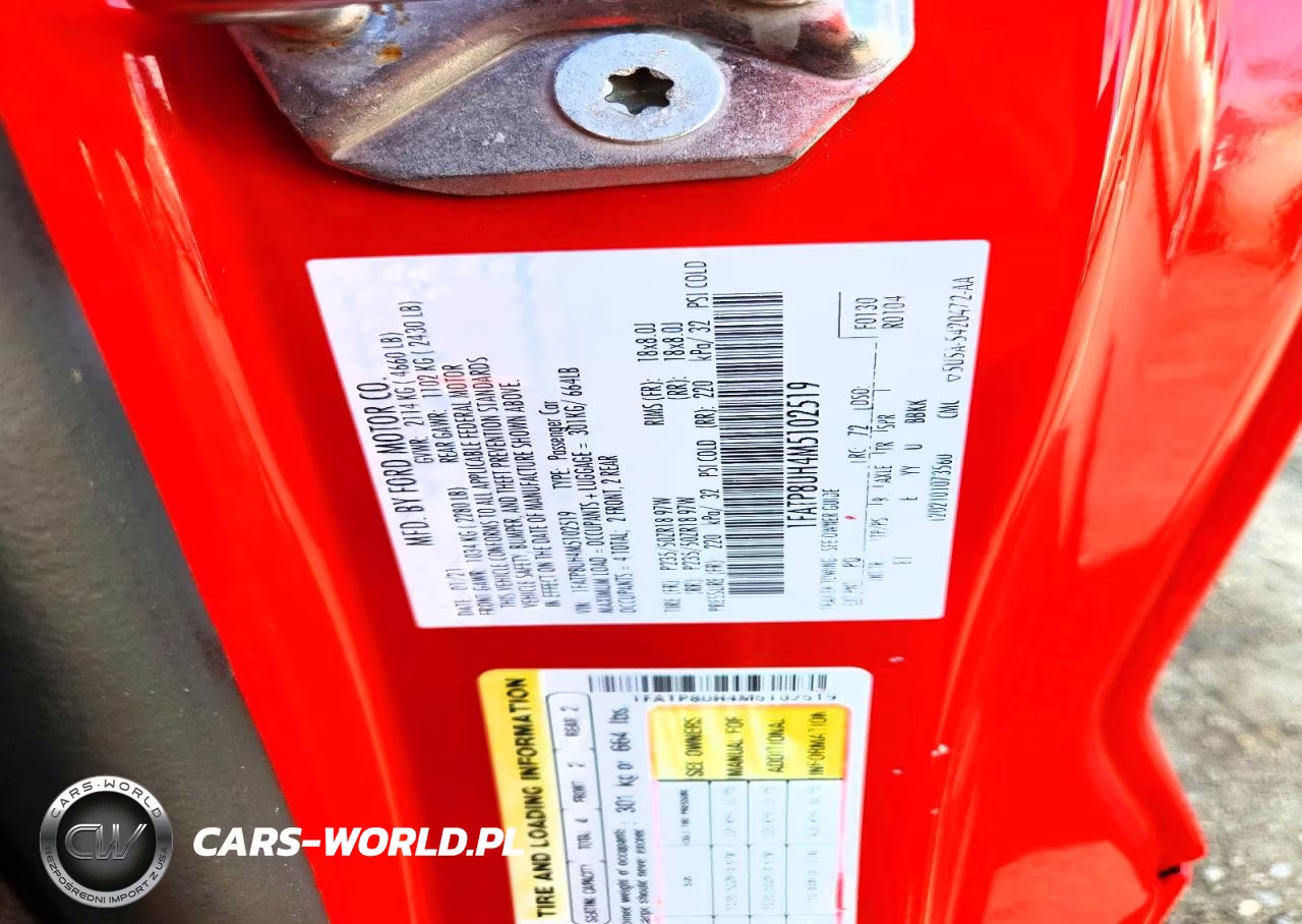 2021 Ford Mustang VIN:1FATP8UH4M5102519 - 12