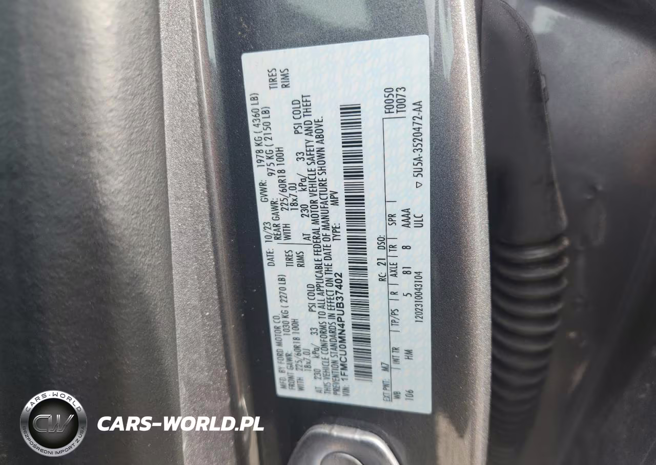 2023 Ford Escape St Line VIN:1FMCU0MN4PUB37402 - 13