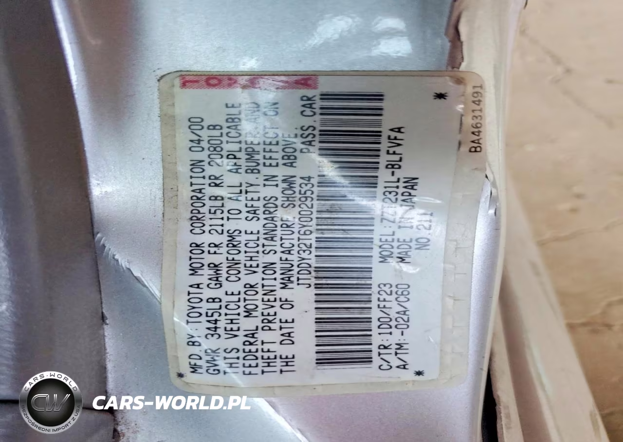 2000 Toyota Celica Gt-S VIN:JTDDY32T6Y0029534 - 12
