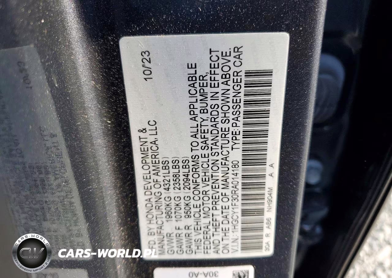 2024 Honda Accord Ex VIN:1HGCY1F30RA014180 - 12