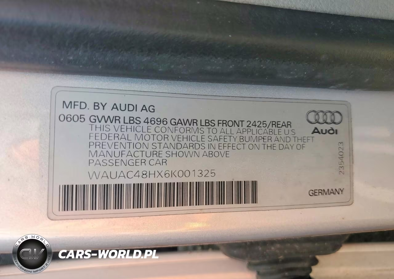 2006 Audi A4 1.8 Cabriolet VIN:WAUAC48HX6K001325 - 13