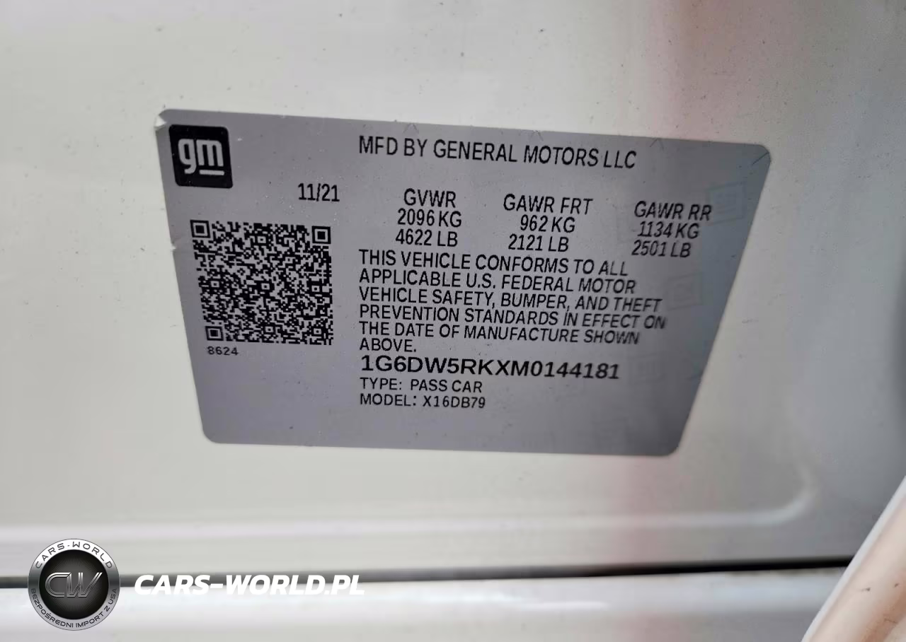2021 Cadillac Ct5 Luxury VIN:1G6DW5RKXM0144181 - 12