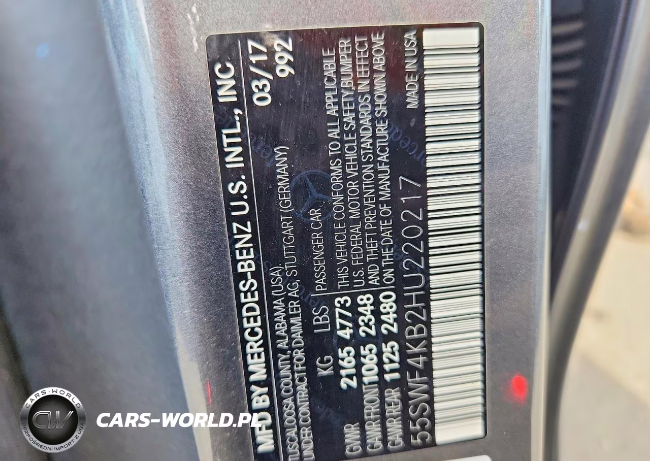 2017 Mercedes-Benz C 300 4Matic VIN:55SWF4KB2HU220217 - 12