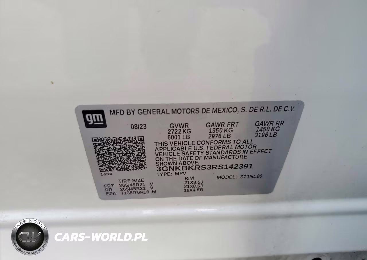 2024 Chevrolet Blazer Rs VIN:3GNKBKRS3RS142391 - 12