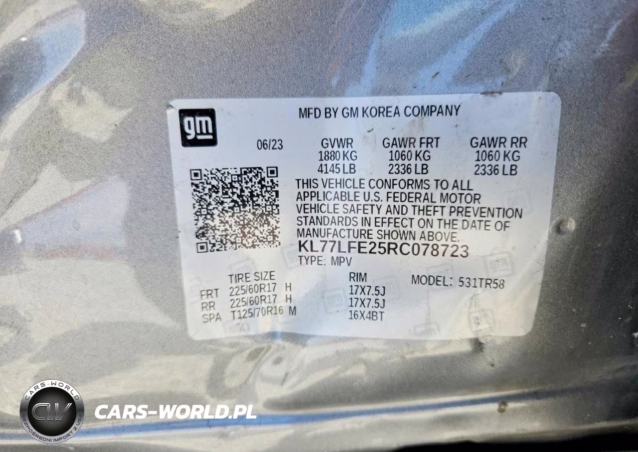 2024 Chevrolet Trax Ls VIN:KL77LFE25RC078723 - 13