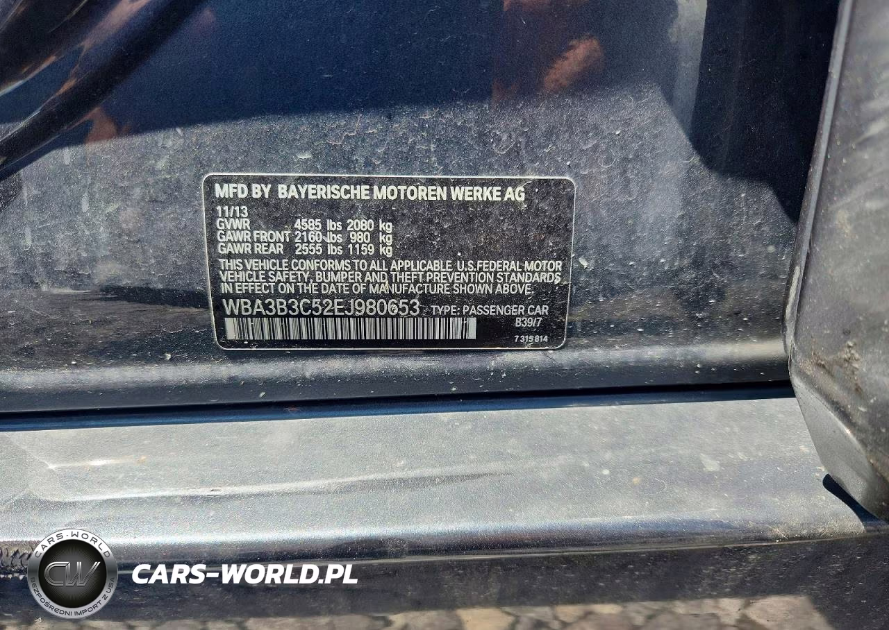 2014 BMW 328 Xi VIN:WBA3B3C52EJ980653 - 12