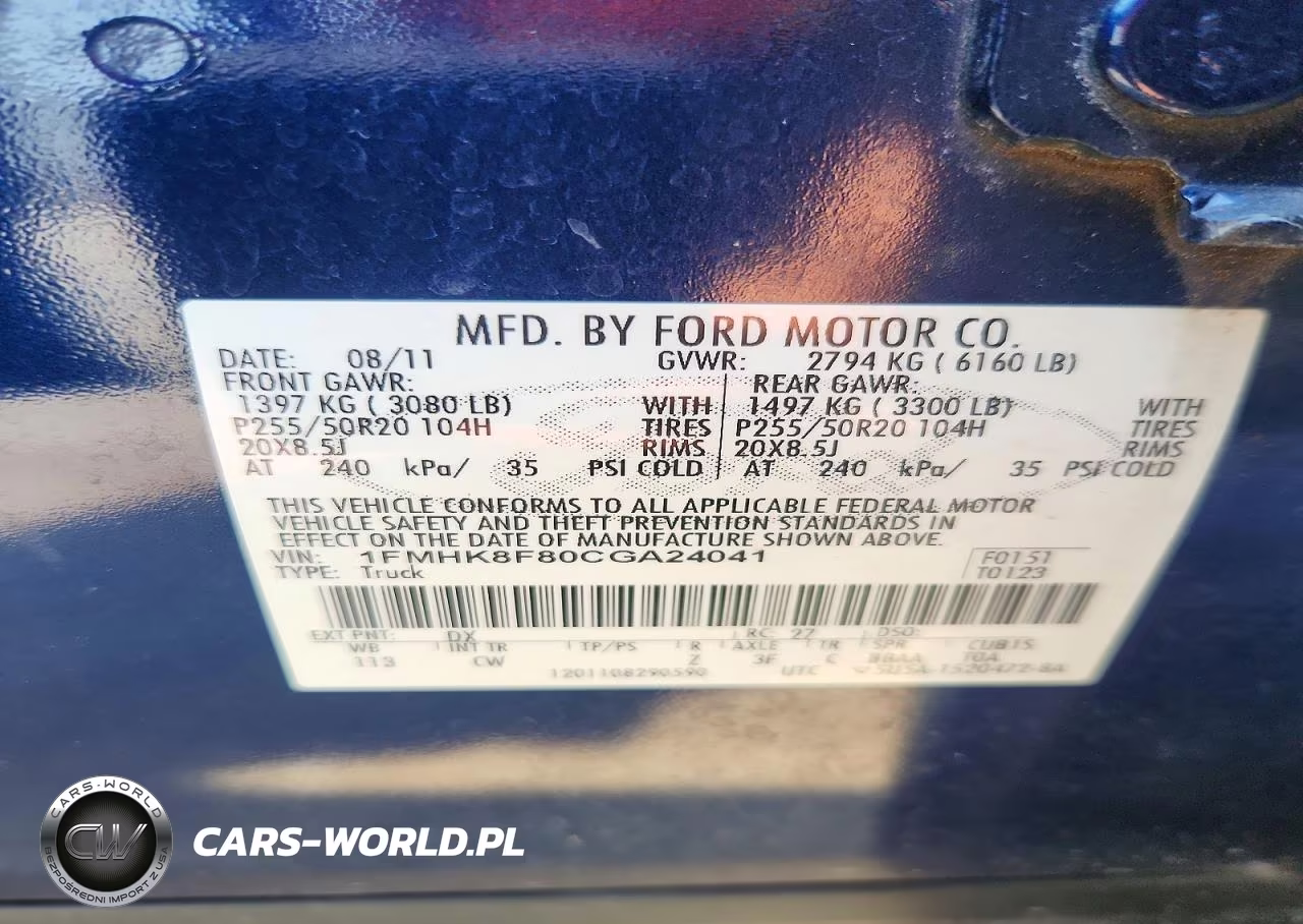 2012 Ford Explorer Limited VIN:1FMHK8F80CGA24041 - 13
