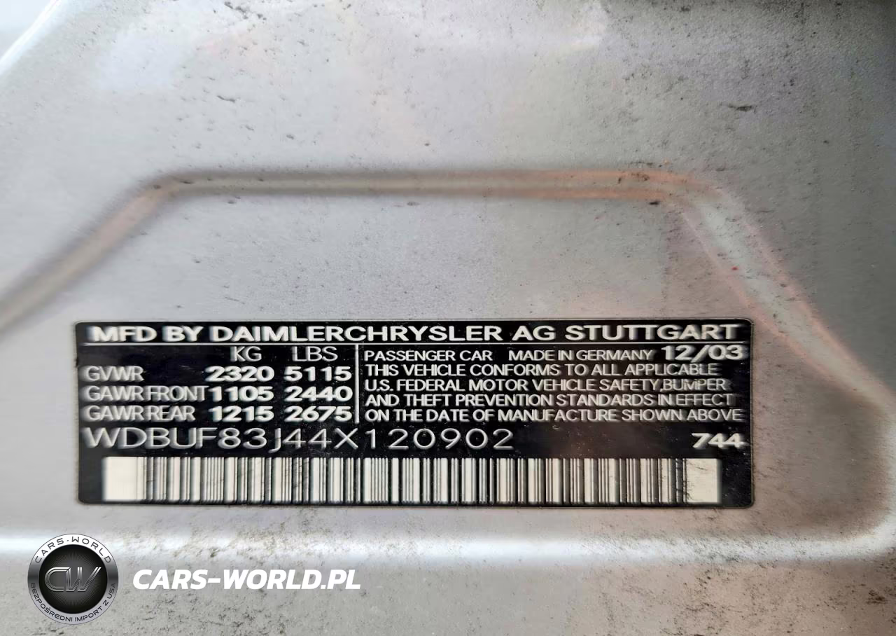 2004 Mercedes-Benz E 500 4Matic VIN:WDBUF83J44X120902 - 13