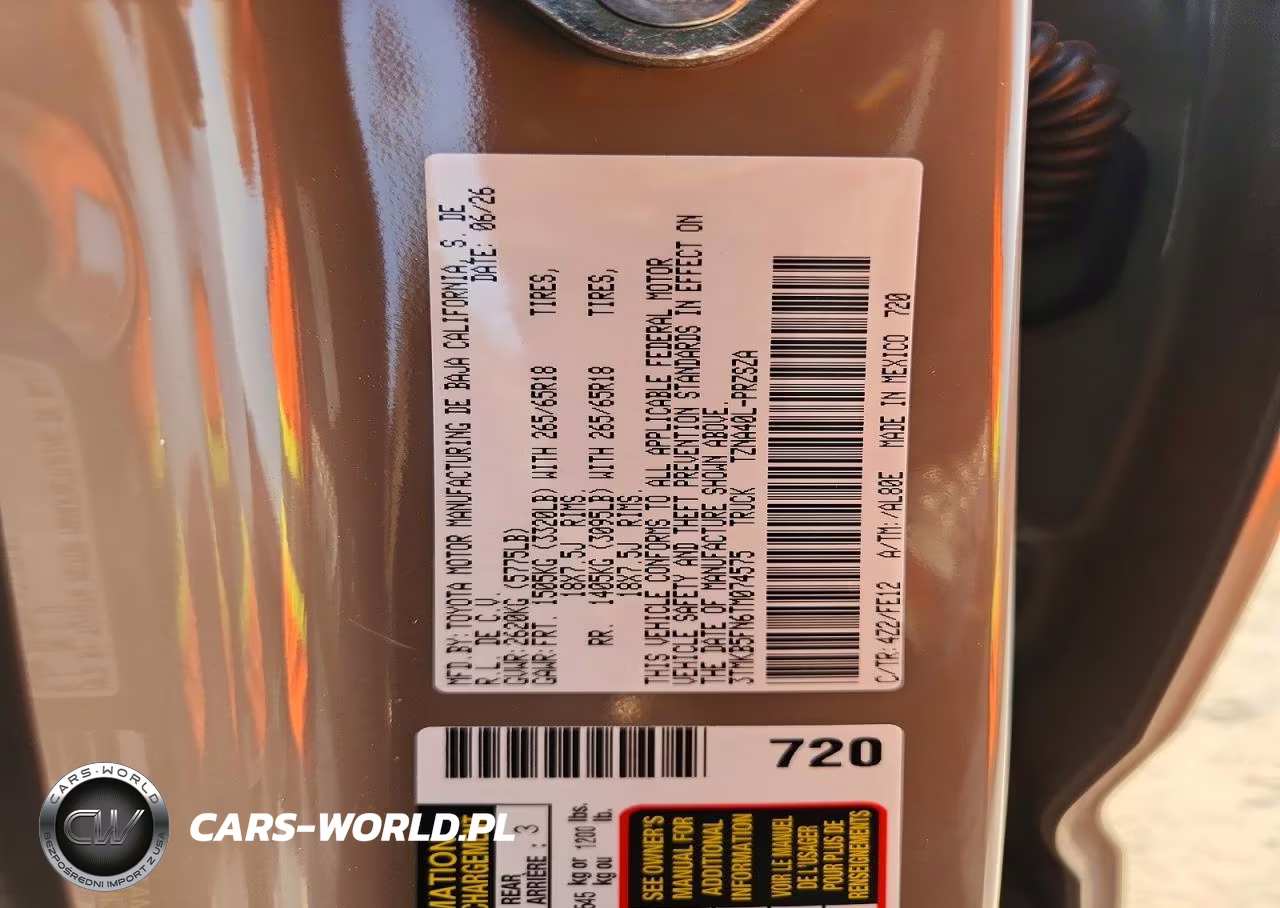 2026 Toyota Tacoma Trd Sport VIN:3TMKB5FN6TM074575 - 12