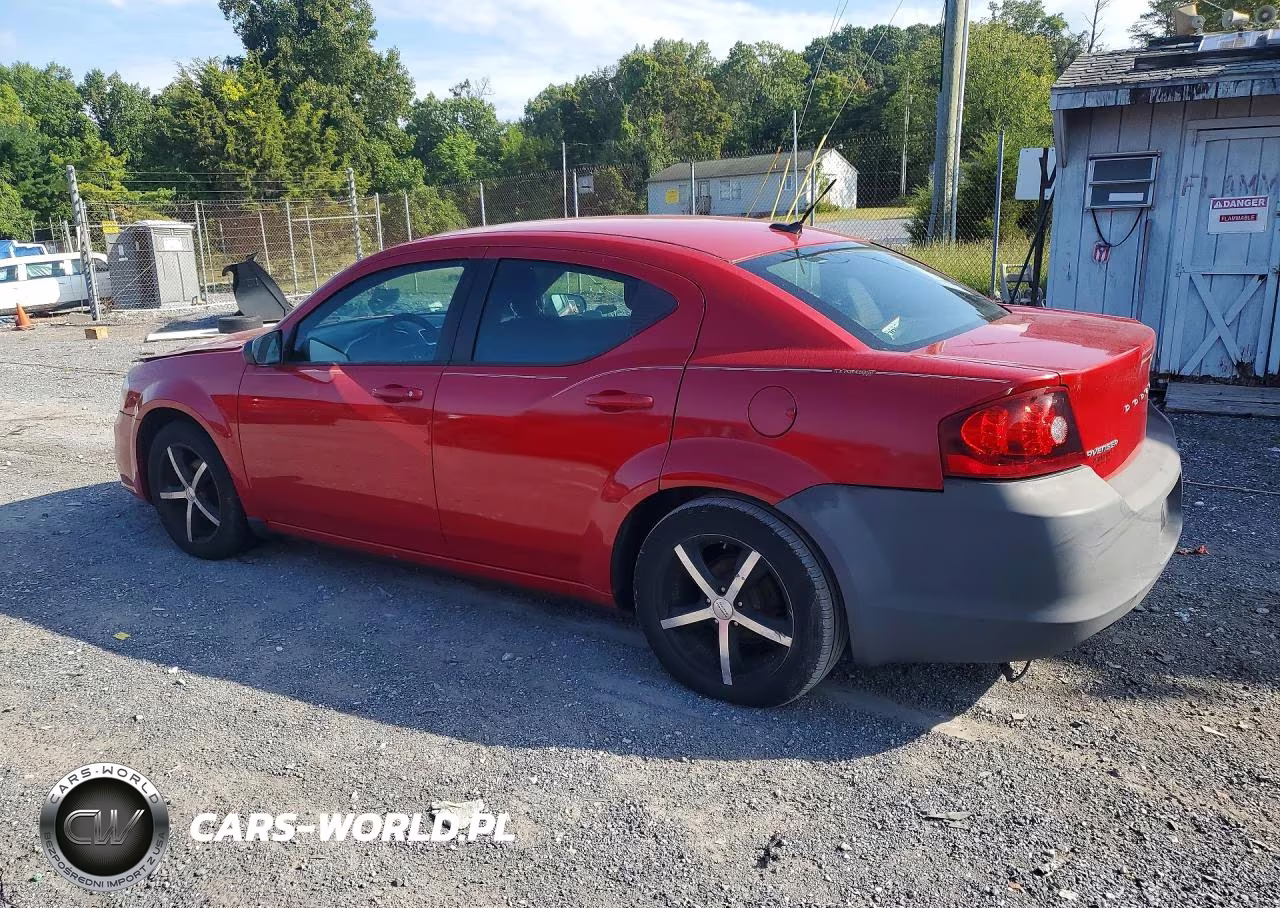 2013 Dodge Avenger Se VIN:1C3CDZAG9DN768834 - 2