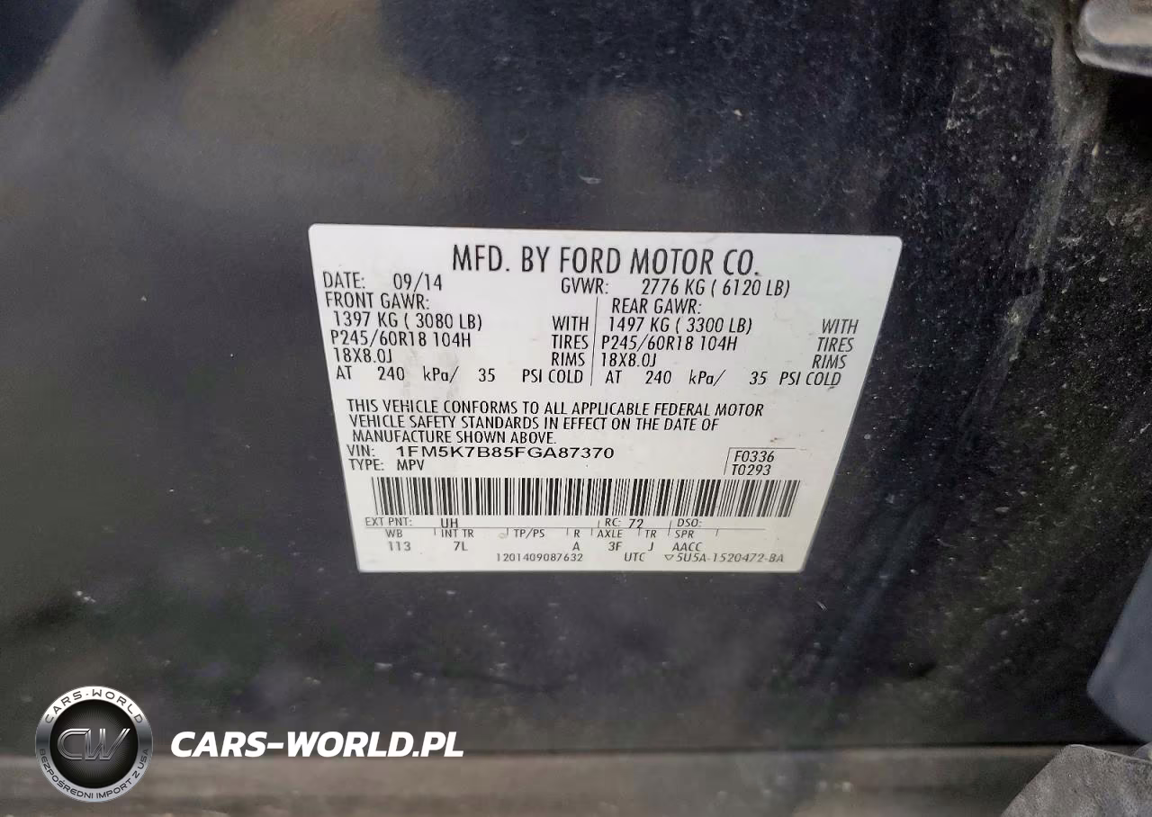 2015 Ford Explorer VIN:1FM5K7B85FGA87370 - 13