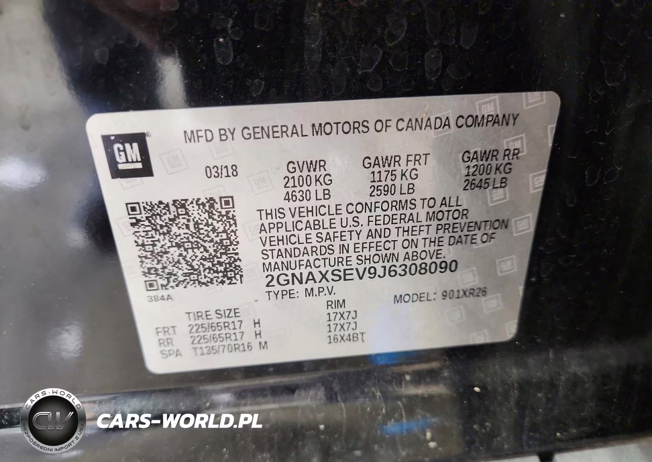2018 Chevrolet Equinox Lt VIN:2GNAXSEV9J6308090 - 12