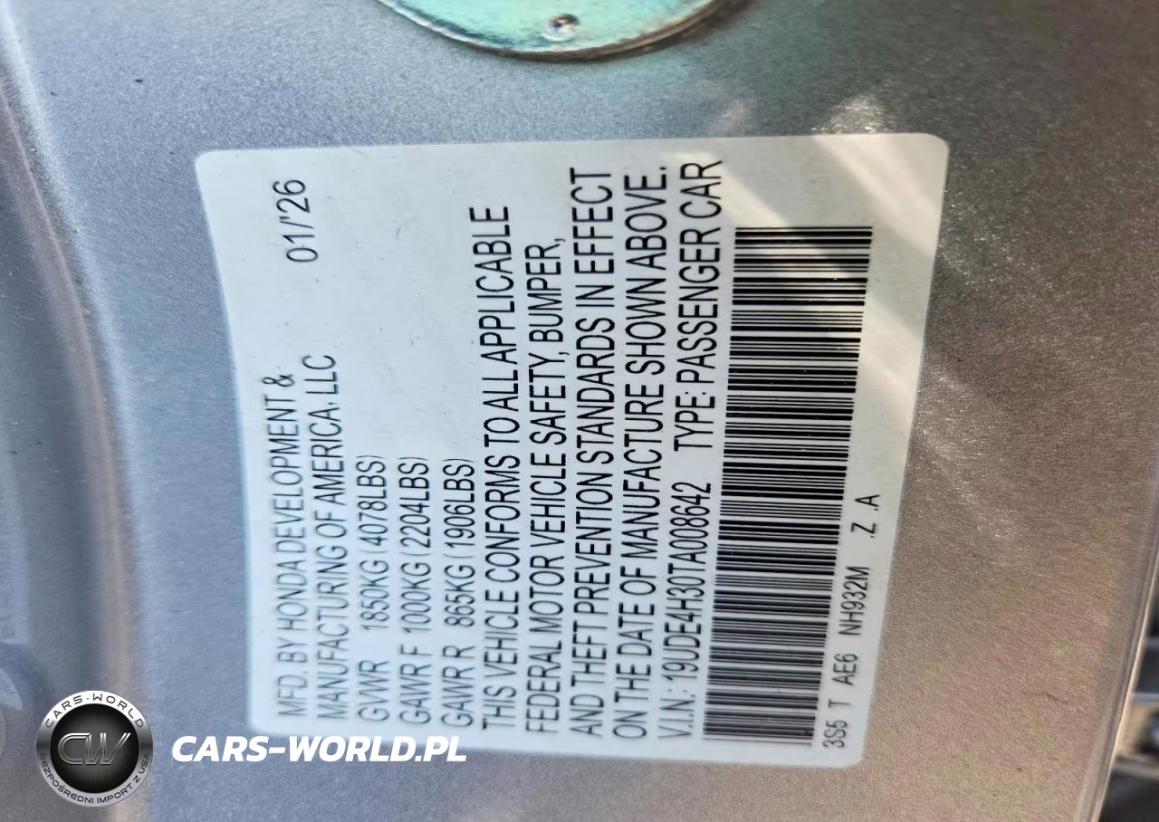 2026 Acura Integra A-Spec VIN:19UDE4H30TA008642 - 12