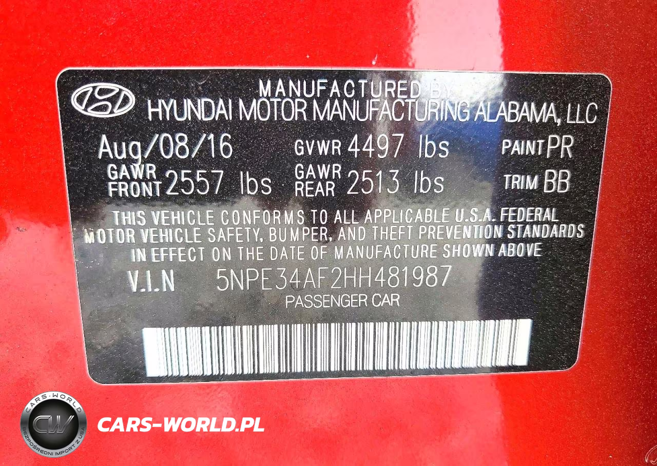 2017 Hyundai Sonata Limited VIN:5NPE34AF2HH481987 - 12