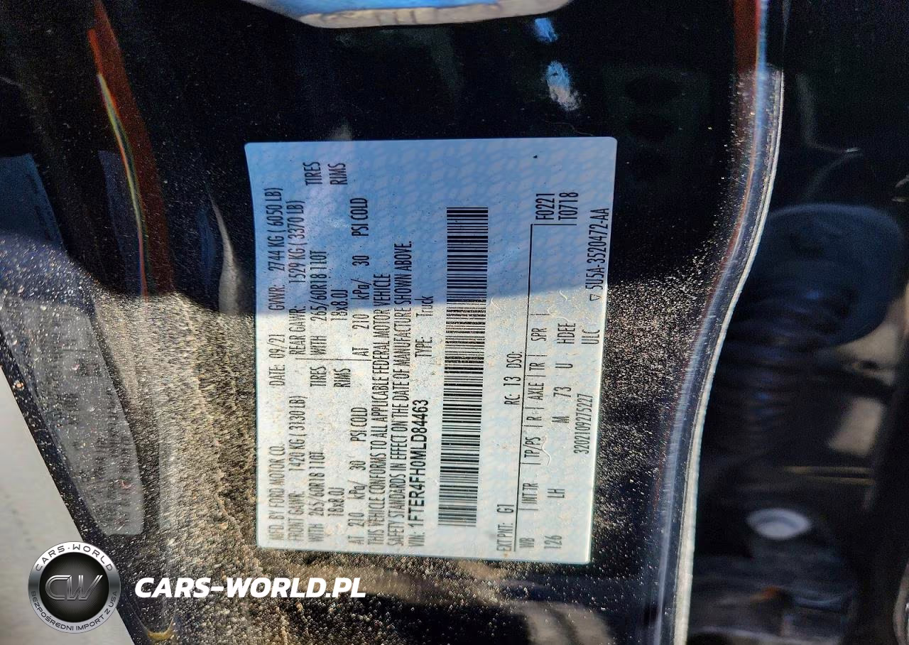 2021 Ford Ranger Xl VIN:1FTER4FH0MLD84463 - 13