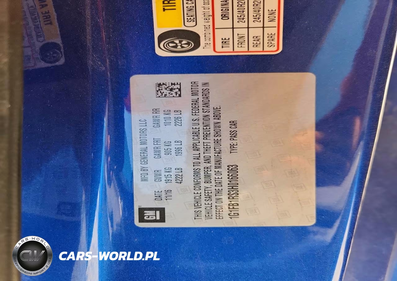 2017 Chevrolet Camaro Lt VIN:1G1FB1RS3H0166063 - 12