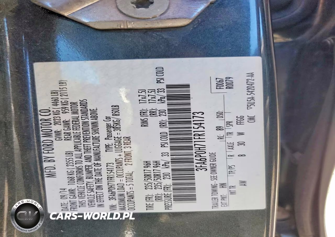 2015 Ford Fusion Se VIN:3FA6P0H71FR154173 - 12