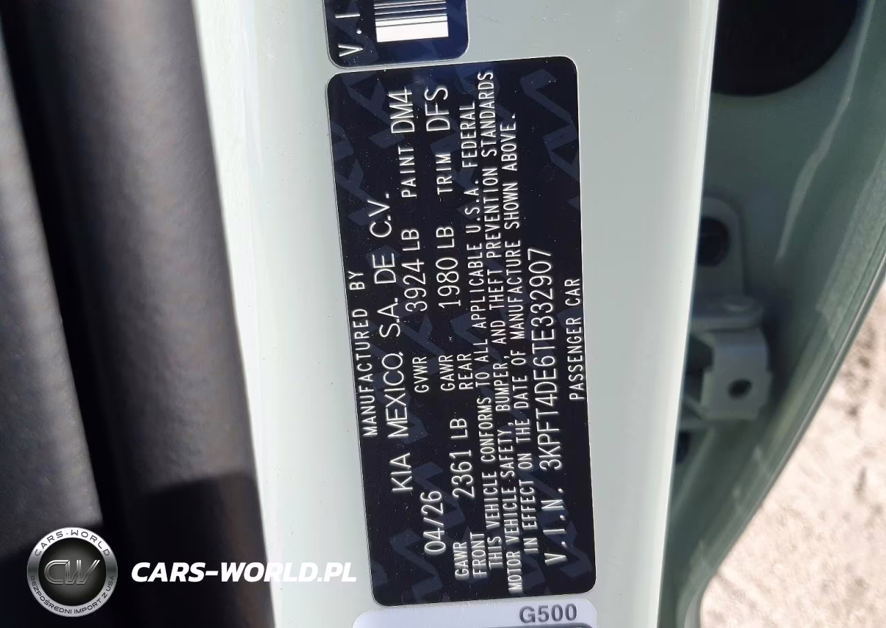 2026 Kia K4 Lxs VIN:3KPFT4DE6TE332907 - 12