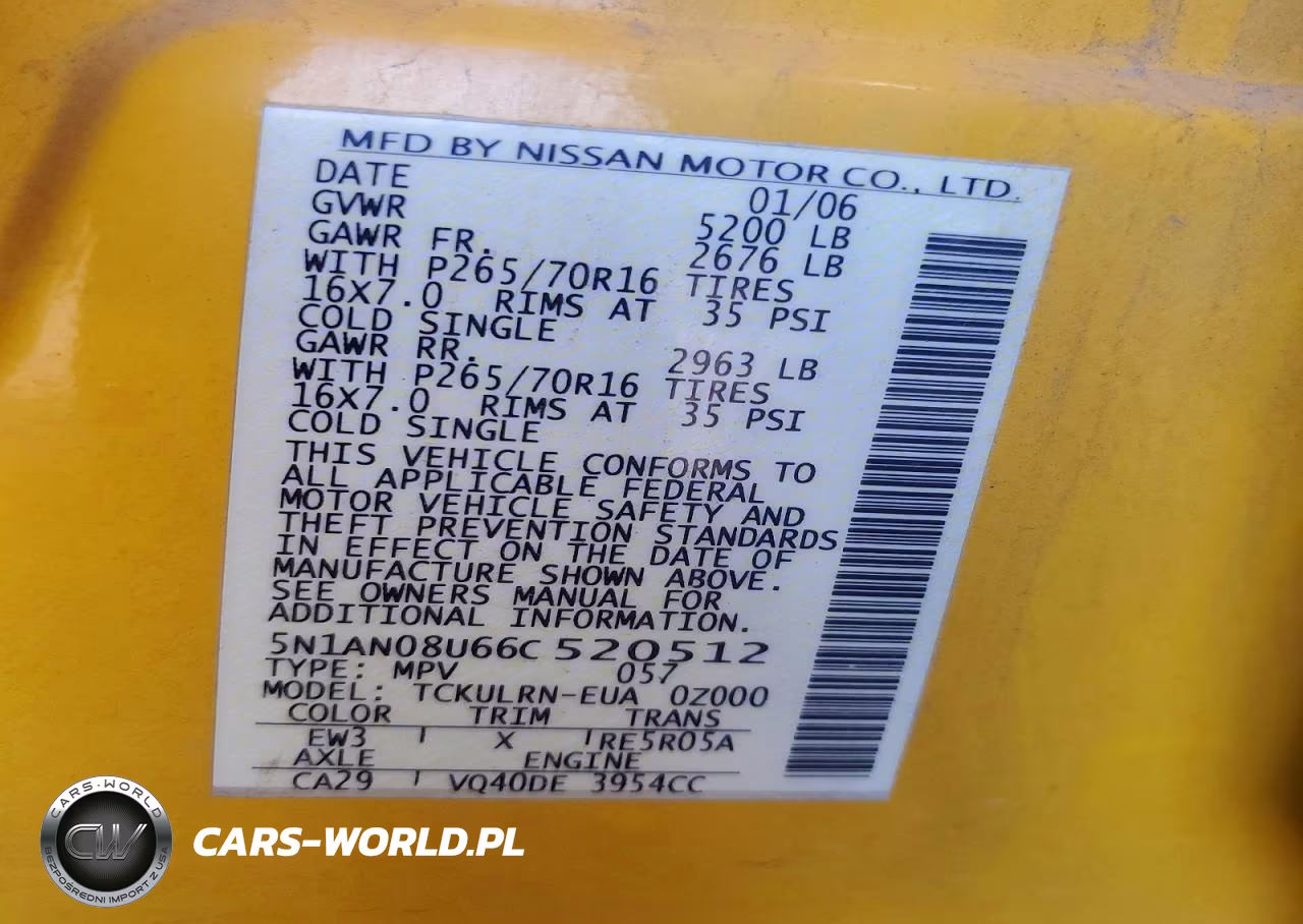 2006 Nissan Xterra X VIN:5N1AN08U66C520512 - 13