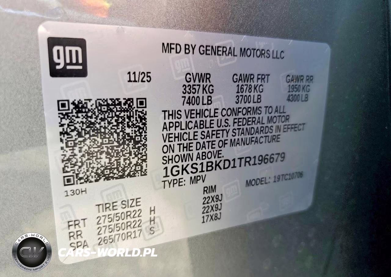 2026 GMC Yukon Elevation VIN:1GKS1BKD1TR196679 - 13