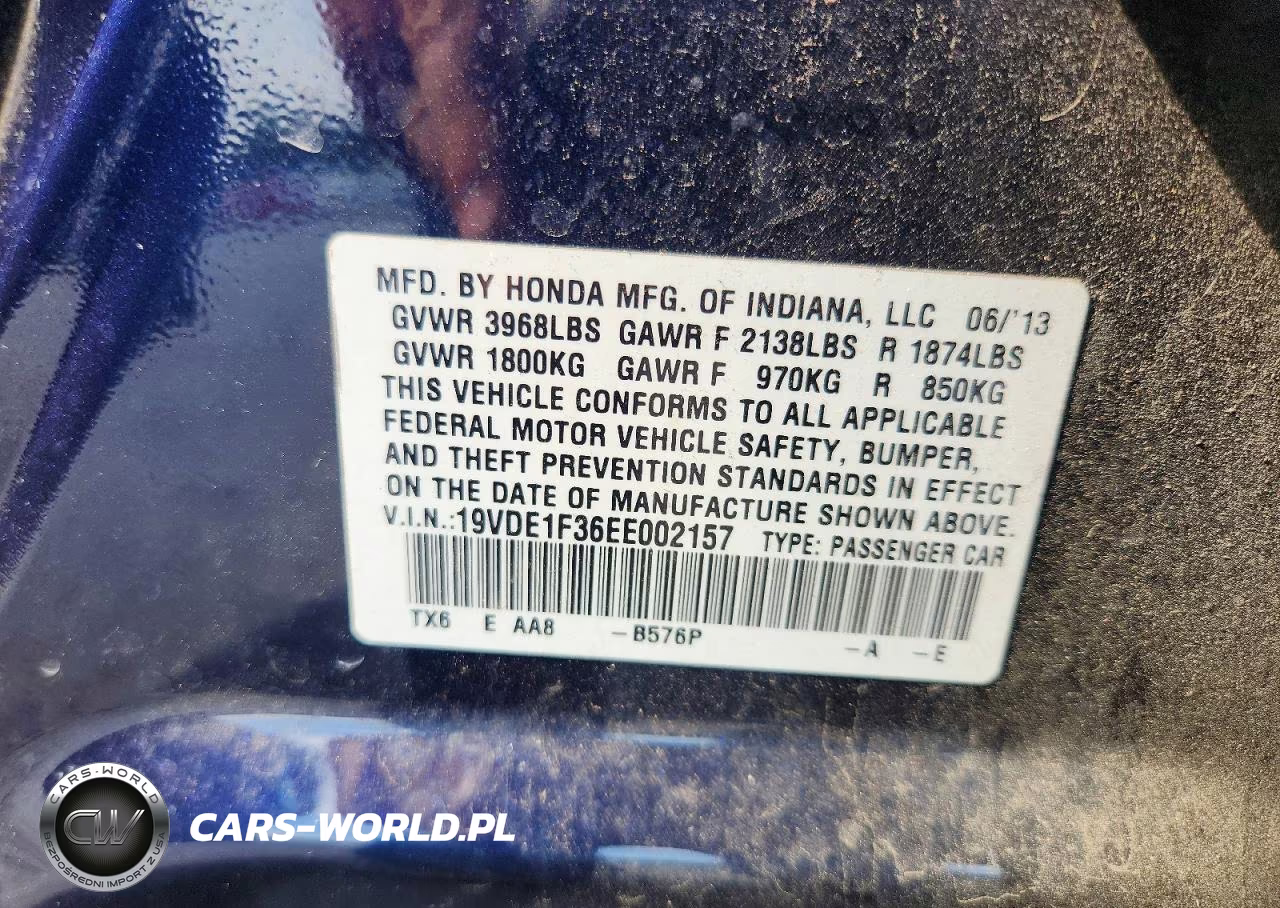 2014 Acura Ilx 20 VIN:19VDE1F36EE002157 - 12