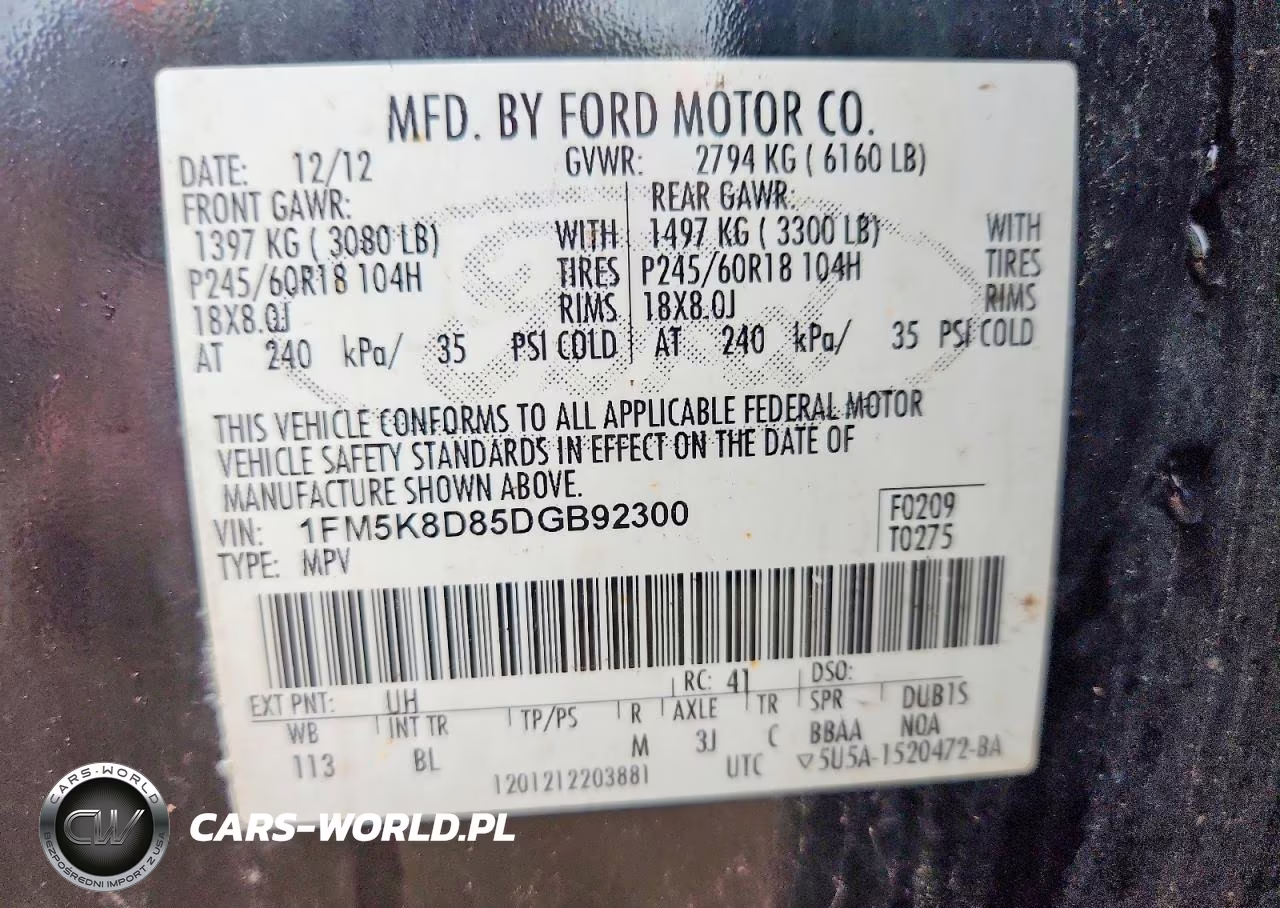2013 Ford Explorer Xlt VIN:1FM5K8D85DGB92300 - 13