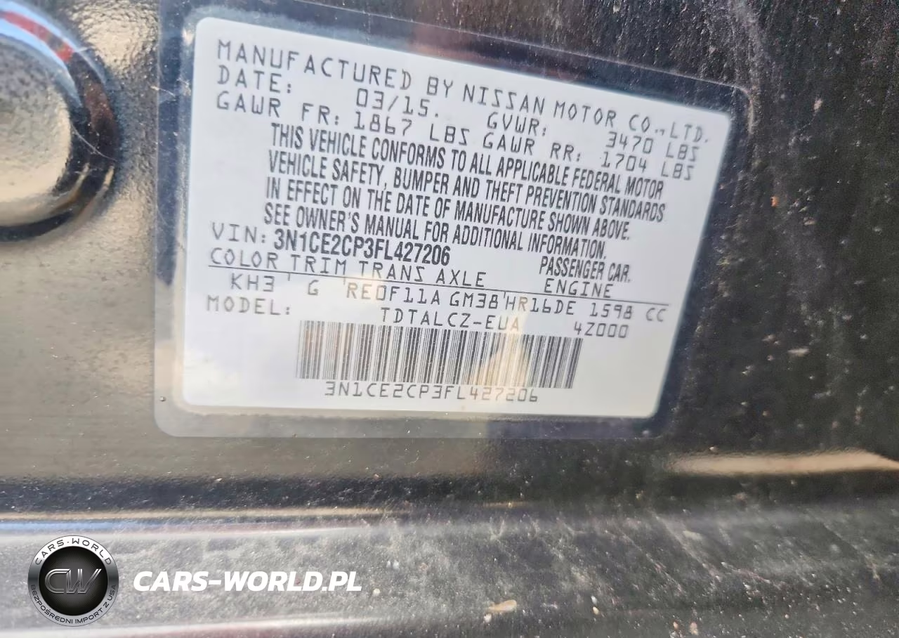 2014 Nissan Versa Note S Plus VIN:3N1CE2CP1EL369823 - 12