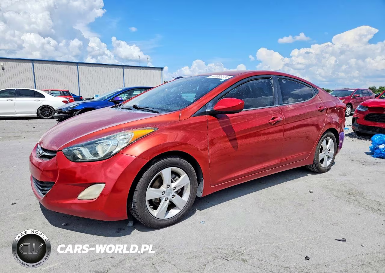 2012 Hyundai Elantra Gls VIN:KMHDH4AE1CU182263 - 1