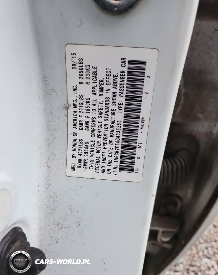 2016 Honda Accord Sport VIN:1HGCR2F50GA035256 - 12
