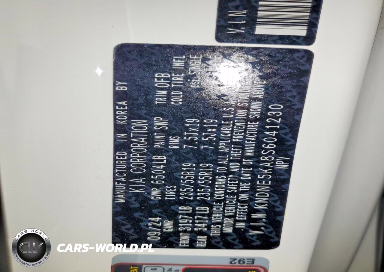 2025 Kia Carnival Hybrid Sx VIN:KNDNE5KA8S6041230 - 13