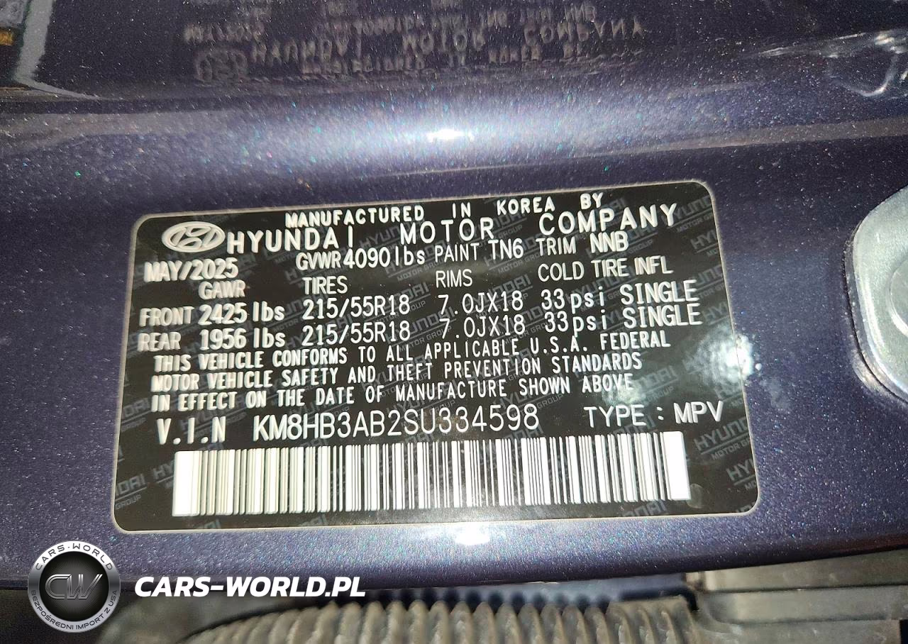 2025 Hyundai Kona Sel VIN:KM8HB3AB2SU334598 - 13
