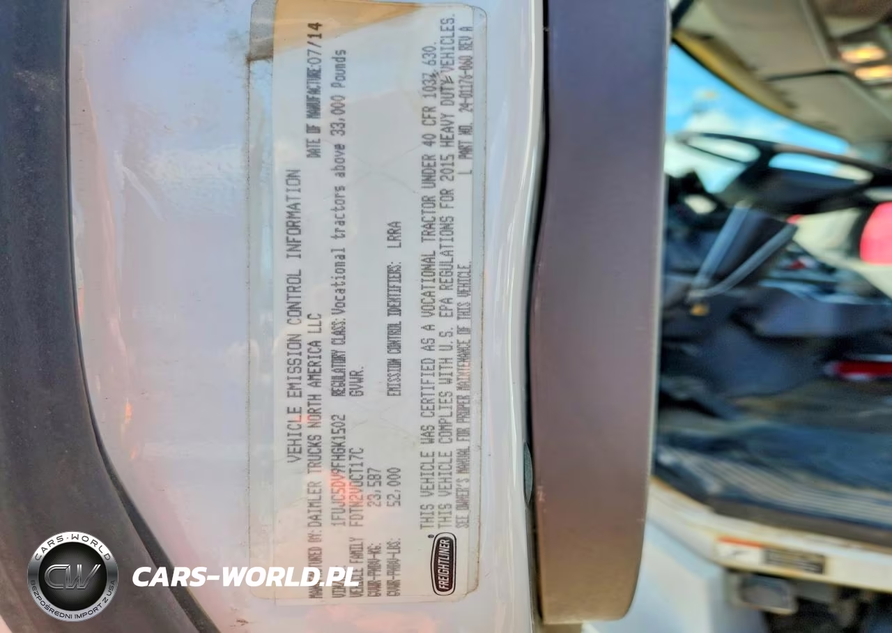 2015 Freightliner Business Class M2 Semi Truck VIN:1FUJC5DV9FHGK1502 - 11