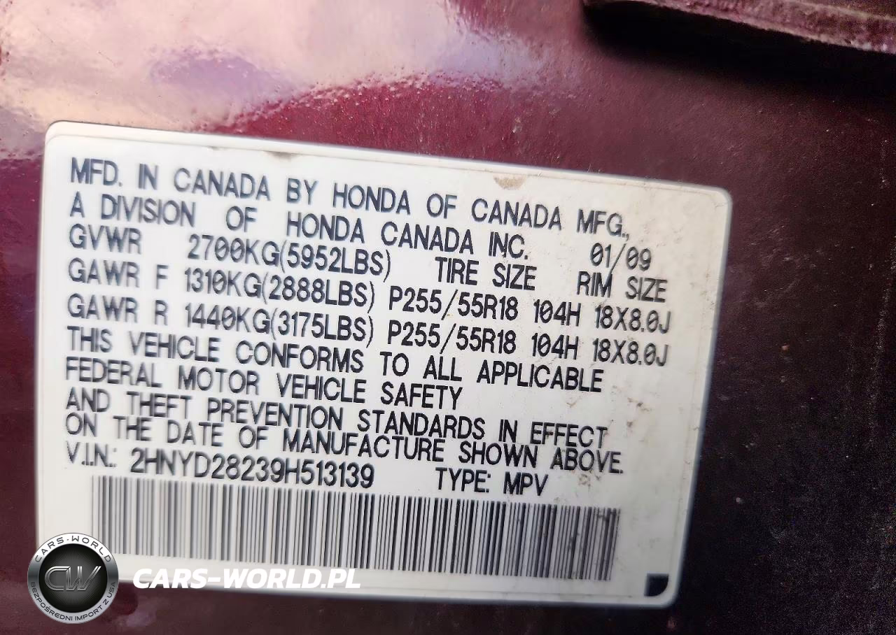 2009 Acura Mdx VIN:2HNYD28239H513139 - 13