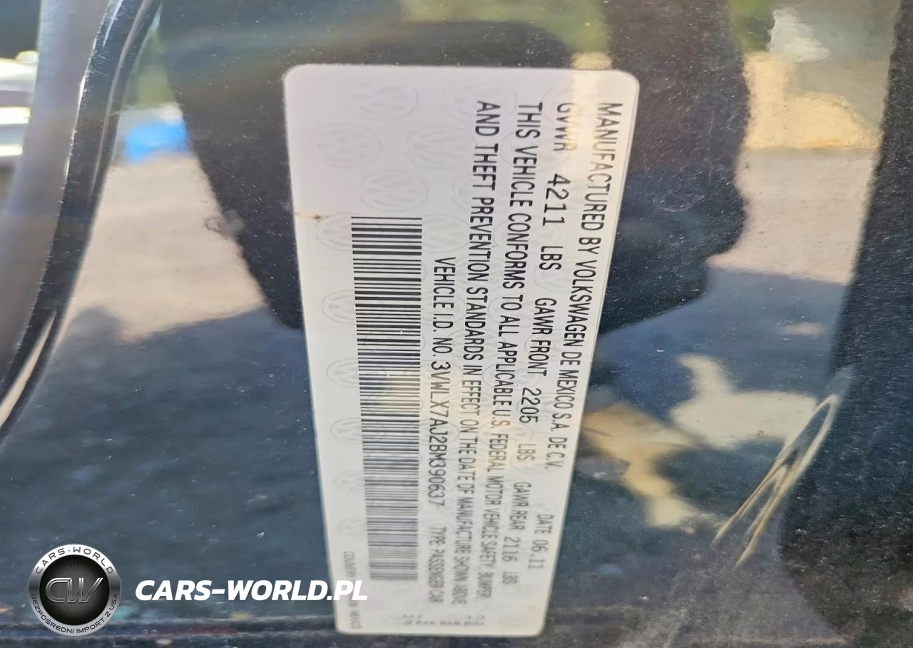 2011 Volkswagen Jetta Sel VIN:3VWLX7AJ2BM390637 - 12