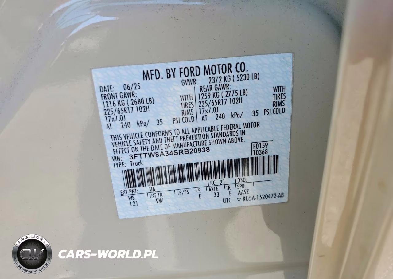 2025 Ford Maverick Xl VIN:3FTTW8A34SRB20938 - 12