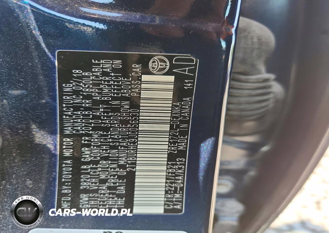 2018 Toyota Corolla Le VIN:2T1BURHE9JC056530 - 13
