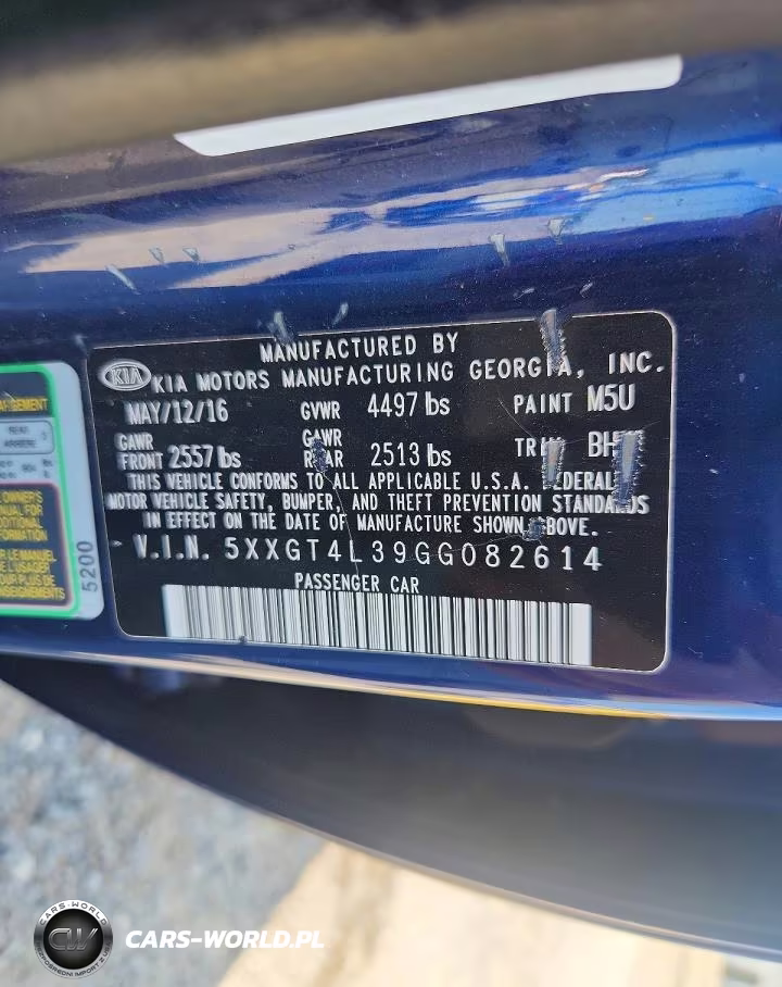 2016 Kia Optima Lx VIN:5XXGT4L39GG082614 - 12