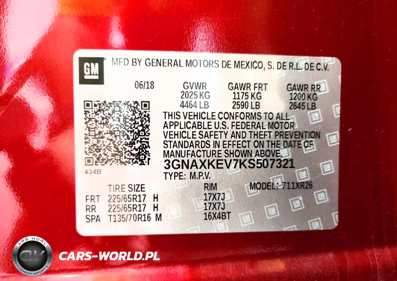 2019 Chevrolet Equinox Lt VIN:3GNAXKEV7KS507321 - 13