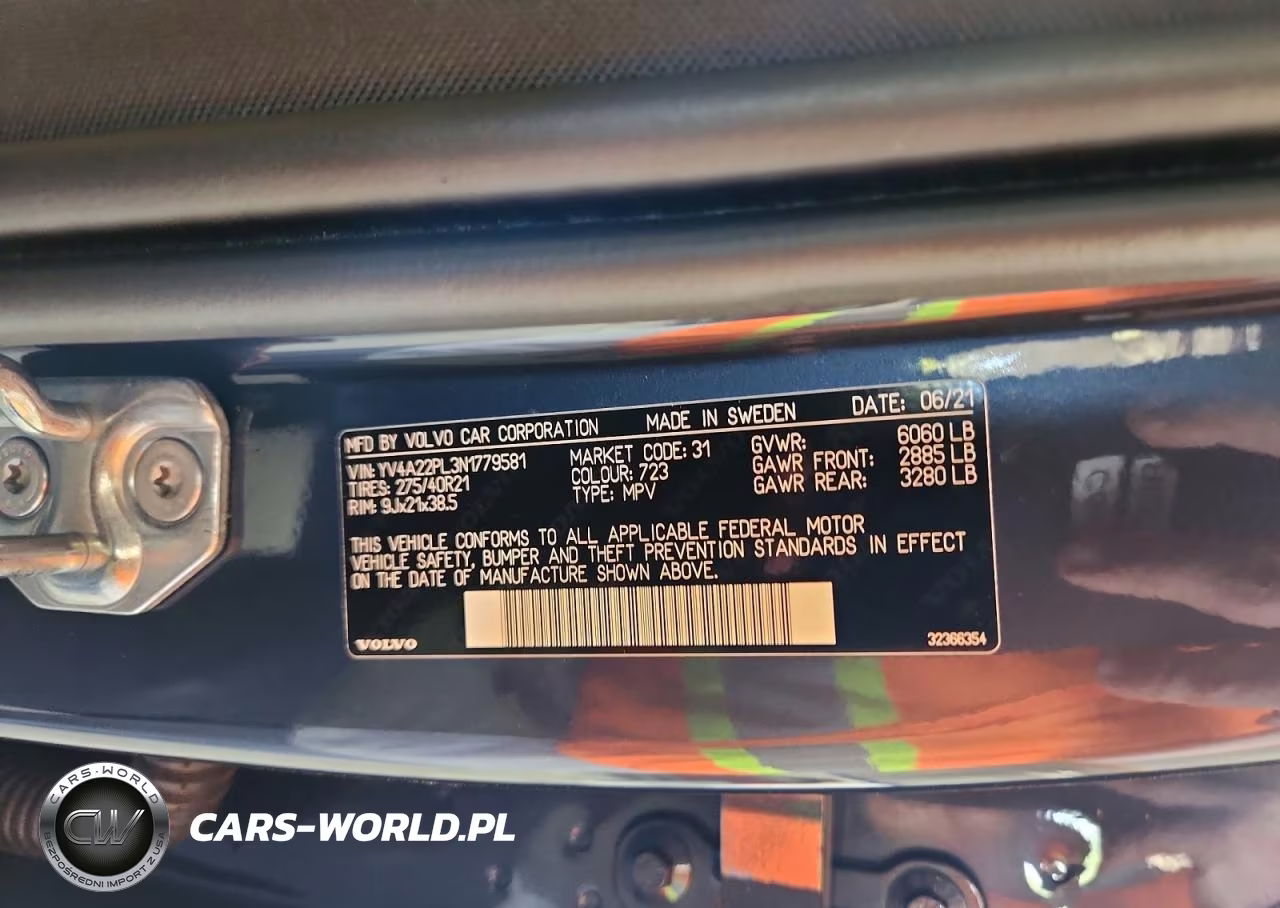 2022 Volvo Xc90 T6 Inscription VIN:YV4A22PL3N1779581 - 13