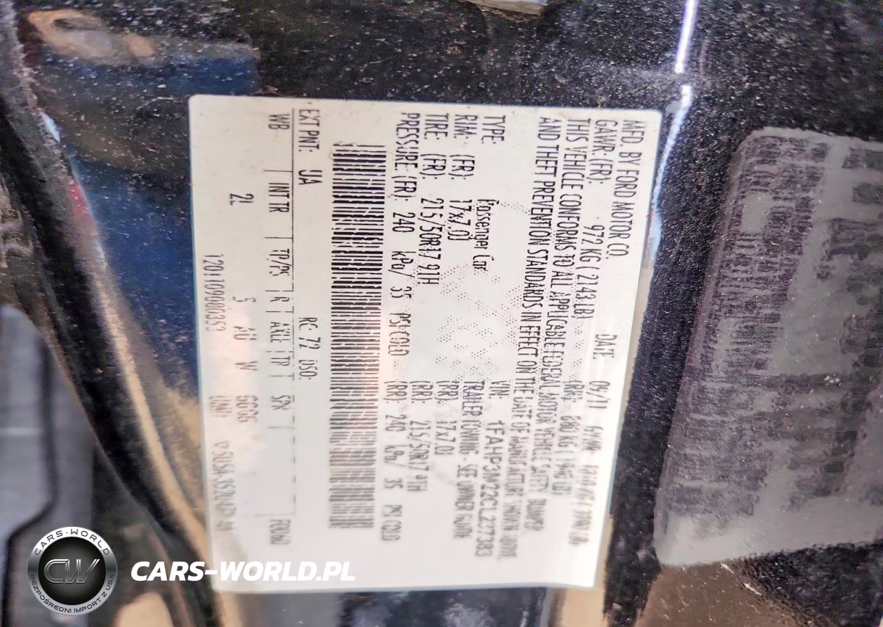 2012 Ford Focus VIN:1FAHP3M22CL237383 - 12