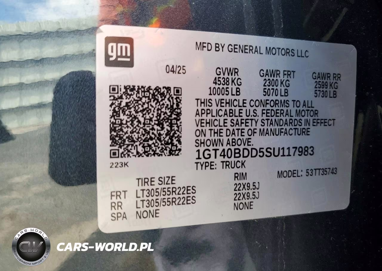 2025 GMC Hummer Pickup 2X VIN:1GT40BDD5SU117983 - 13