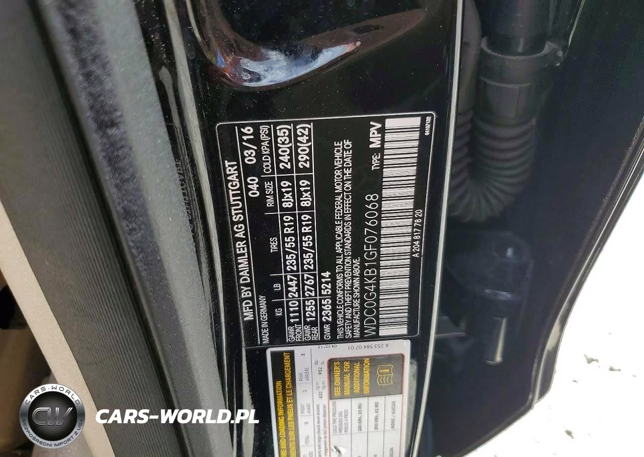 2016 Mercedes-Benz Glc 300 4Matic VIN:WDC0G4KB1GF076068 - 13