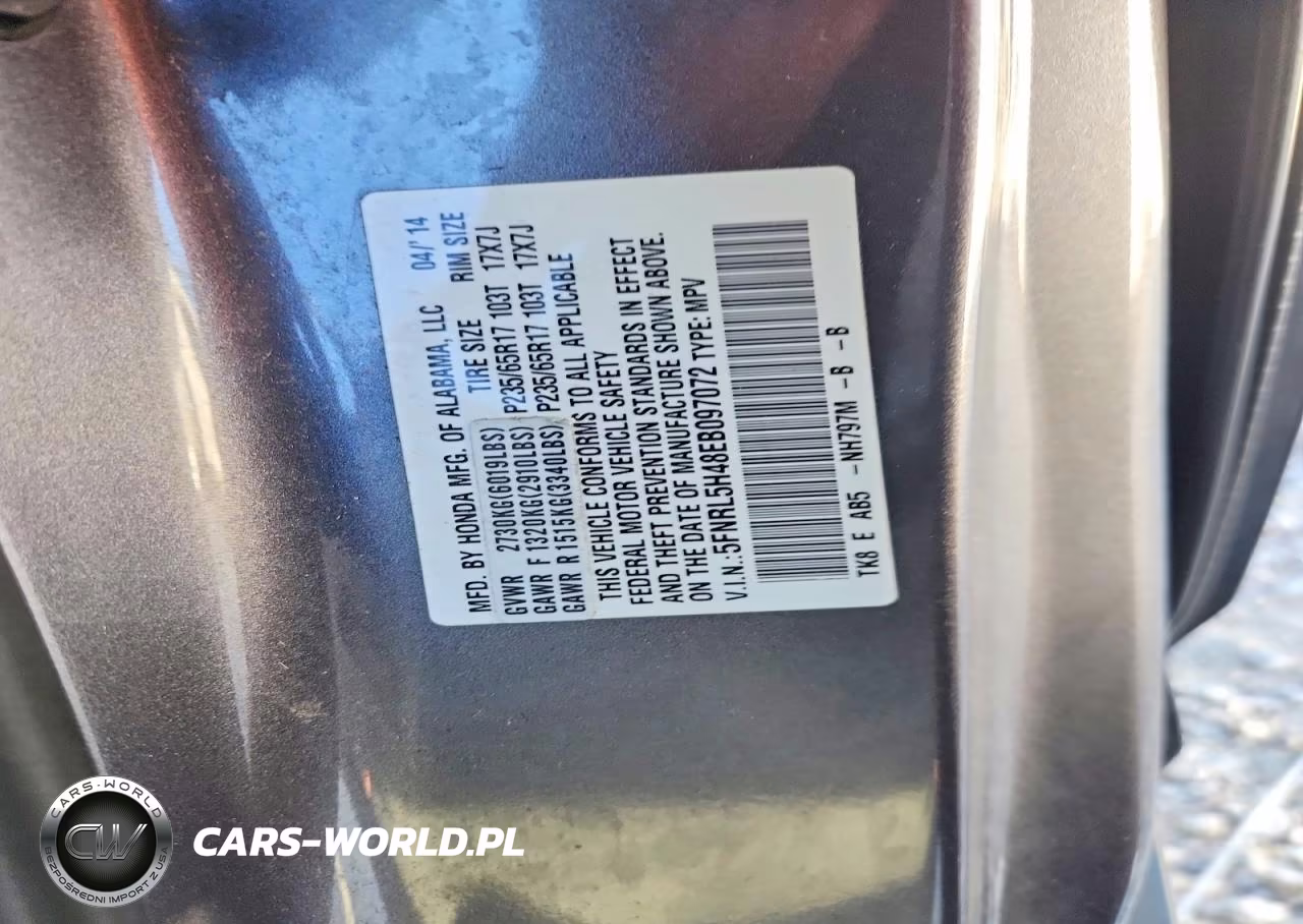 2014 Honda Odyssey Ex VIN:5FNRL5H48EB097072 - 13